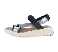 Geox Women's D FLEXTRIDE S D Wedge Sandal, Navy/AVIO, 39 EU