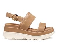 Geox Women's D Gardenia A Wedge Sandal, Beige, EU 39.5