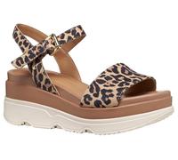 Geox Women's D Gardenia C Wedge Sandal, Natural, 41 EU