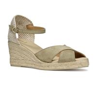 Geox Women's D GELSA Low A Wedge Sandal, Musk, 7 UK