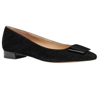 Geox Women's D GISELDA15 Ballet Flat, Black, 38 EU, Black, 5 UK