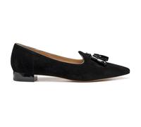 Geox Women's D GISELDA15 Ballet Flat, Black, 39.5 EU, Black, 6.5 UK