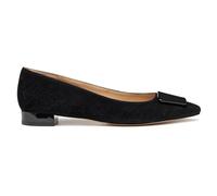 Geox Women's D GISELDA15 Ballet Flat, Black, 38 EU, Black, 5 UK