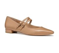 Geox Women's D GISELDA15 C Ballet Flat, Beige, 5 UK