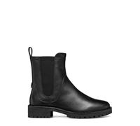Hoara Breathable Chelsea Boots in Leather Black