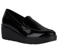 Geox Women's D Ilde B Loafer, Black, 7.5 UK
