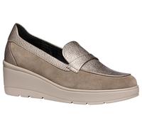 Geox Women's D Ilde B Moccasin, Taupe, 5 UK