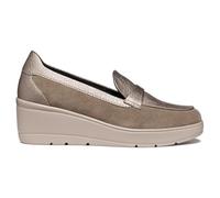 Geox Women's D Ilde B Moccasin, Taupe, 5 UK