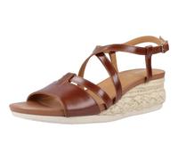 Geox Women's D Ischia Corda Sandals, brown, 4 UK