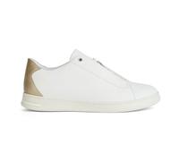 Geox Women's D Jaysen A Sneaker, White Lt Gold, 6.5 UK