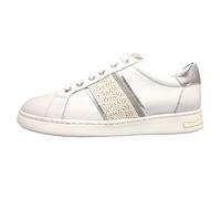 Geox Women's D Jaysen C Sneakers, White Silver, 4 UK