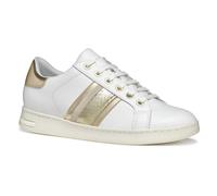 Geox Women's D Jaysen E Sneaker, White/Lt Gold, 7 UK