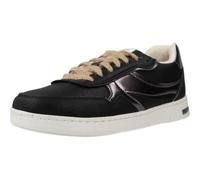 Geox Women's D Jaysen G Sneakers, Black Gun, 5 UK