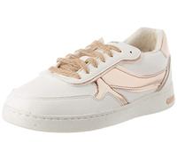 Geox Women's D Jaysen G Sneakers, White Rose Gold, 7.5 UK