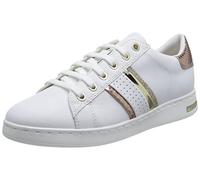 Geox Women's D Jaysen Sneaker, White Rose Gold, 3 UK