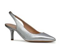Geox Women's D KLEOPY B Pump, Silver, 4 UK