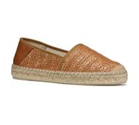 Geox Women's D LAMPEDUSA A Espadrille Wedge Sandal, Camel, 5 UK