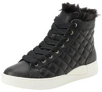Geox Women's D Lauressa A Sneaker, Black, 2 UK