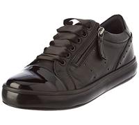 Geox Women's D Leelu' Sneaker, Black, 3 UK