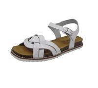 Geox Women's D Leuca A Flat Sandal, White, 6 UK