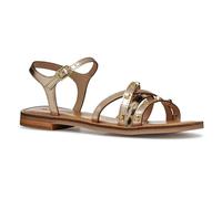 Geox Women's D MADDALUSIAC D Slide Sandal, Lt Gold, 7.5 UK