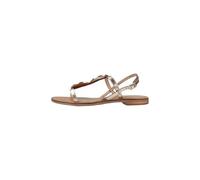 Geox Women's D MADDALUSIAC F Slide Sandal, Lt Gold, 6 UK