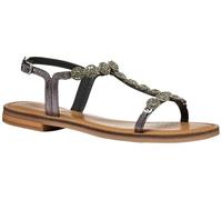 Geox Women's D MADDALUSIAC I Slide Sandal, Black, 5 UK