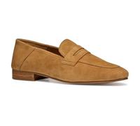 Mantinea Suede Leather Loafers Cognac