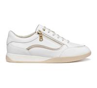 Geox Women D Maryemy C Sneaker, White Lt Gold, 7 UK