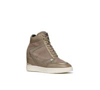 Geox Women's D MAURICA B Trainers in Taupe | Size: 6 Geox Taupe 6
