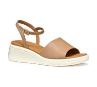 Geox Women's D MELICONIA A Wedge Sandal, Beige, 5 UK