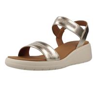 Geox Women's D MELICONIA E Wedge Sandal, Lt Gold, 6 UK