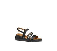 Geox Women's D Meliconia Sandals in Black | Size: 7 Geox Black 7