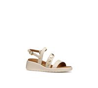 Geox Women's D Meliconia Sandals in Off-White | Size: 7.5 Geox Off-White 7.5