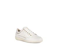 (White, 7.5 (Adults')) Geox D MYRIA Faux Leather Women's White Trainers