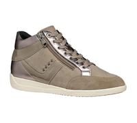 Geox Women's D Myria B Sneaker, Grey-Brown, 5 UK