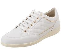Geox Women's D Myria Sneaker, White, 7 UK