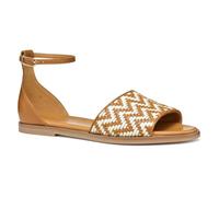 Geox Women's D NAILEEN C Slide Sandal, Camel/Papyrus, 4 UK
