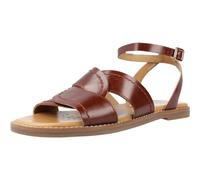 Geox Women's D Naileen Flat Sandal, Brown, 5.5 UK