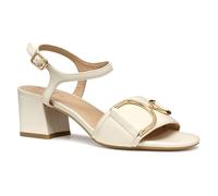 Geox Women's D New ERAKLIA 50 B Heeled Sandal, Papyrus, 4 UK