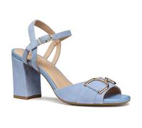 Geox Women's D NEW ERAKLIA 80 A Heeled Sandal, Lt Blue, 6.5 UK