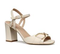 Geox Women's D New ERAKLIA 80 A Heeled Sandal, Papyrus, 6 UK
