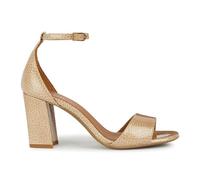 Geox Women's D New Eraklia 80 Heeled Sandal, Dk Skin, 2.5 UK