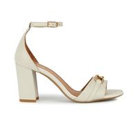 Geox Women's D New Eraklia 80 Heeled Sandal, Lt Sand, 5.5 UK