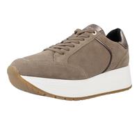 Geox Women's D New Kency A Sneaker, Taupe, 7.5 UK