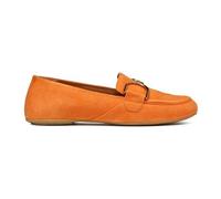 Geox Women's D Palmaria J Loafer Flat, Orange, 2 UK