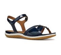 Geox Women's D Sandal Vega B Flat, Navy, 3 UK