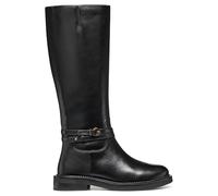Geox Women's D Serilda Knee High Boot, black, 8 UK