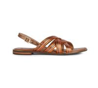Geox Women's D Sozy Plus G Flat Sandal, Lt Bronze Orange, 4 UK