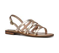 Geox Women's D Sozy QC A Slide Sandal, Lt Gold, 6 UK